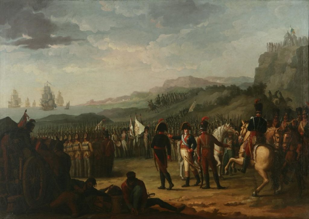 Juan Rodríguez Jiménez, Embarque del marqués de la Romana, 1809, óleo sobre lienzo, 119 x 167,5 cm, Madrid, Museo del Romanticismo.