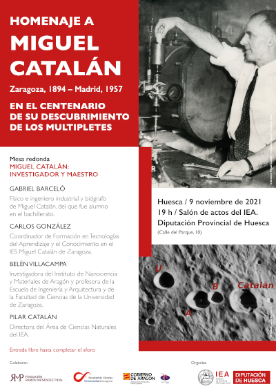A3_MIGUEL CATALAN.indd Homenaje a Miguel Catalán en el centenario de su descubrimiento de los multipletes