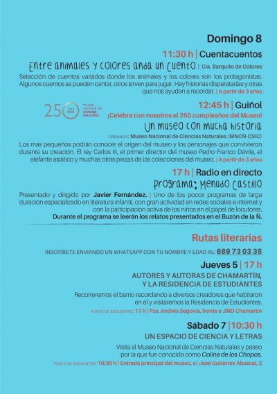 5 Fiesta del Libro de Chamartín_programa 3 Programa 2 V Fiesta del Libro - Auditorio parque de Berlín