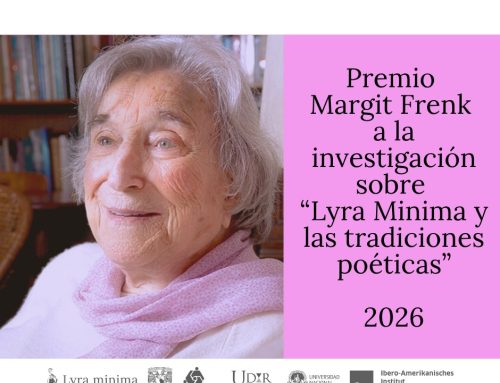 Convocatoria del Premio Margit Frenk a la investigación sobre “Lyra Minima y las tradiciones poéticas”
