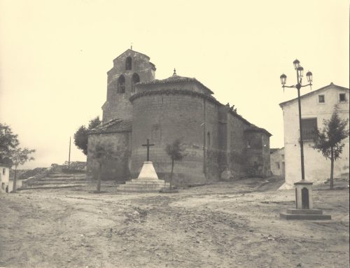 Donación de fotografías y textos sobre la restauración de la iglesia románica de Arcas en Cuenca, realizada por Nicolás Urgoiti Soriano